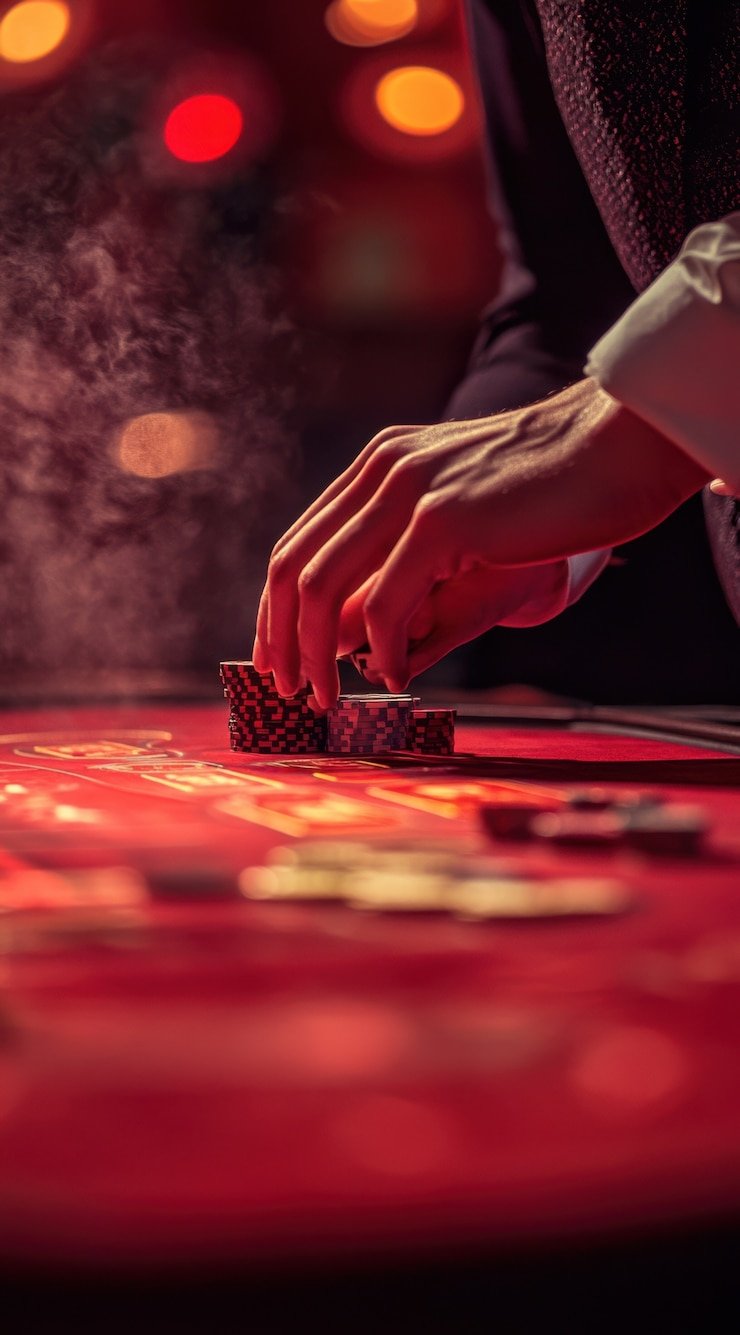Live casino gaming environment with multiple tables